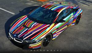 BMW i8 Jeff Koons Tribute Art Car by MetroWrapz 2016 года